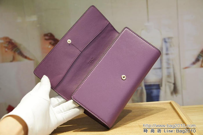 COACH蔻馳 原單 Coach53763 女士三折大手包 專櫃用料PVC拼頭層牛皮 專櫃爆款  Chz1195
